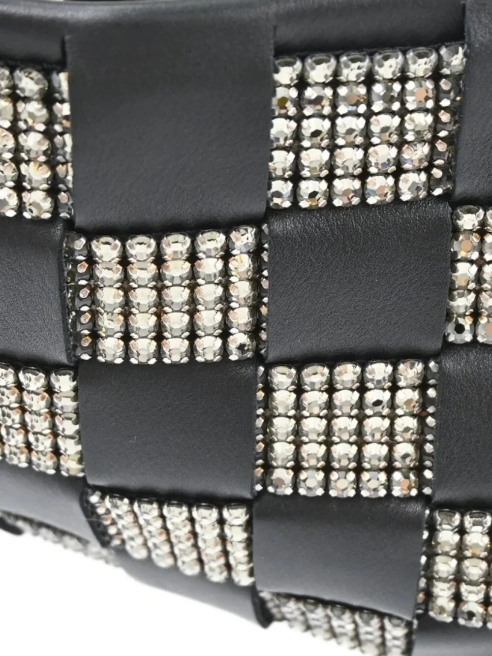 Chanel Black Lambskin Woven Stass Clutch Bag 179065